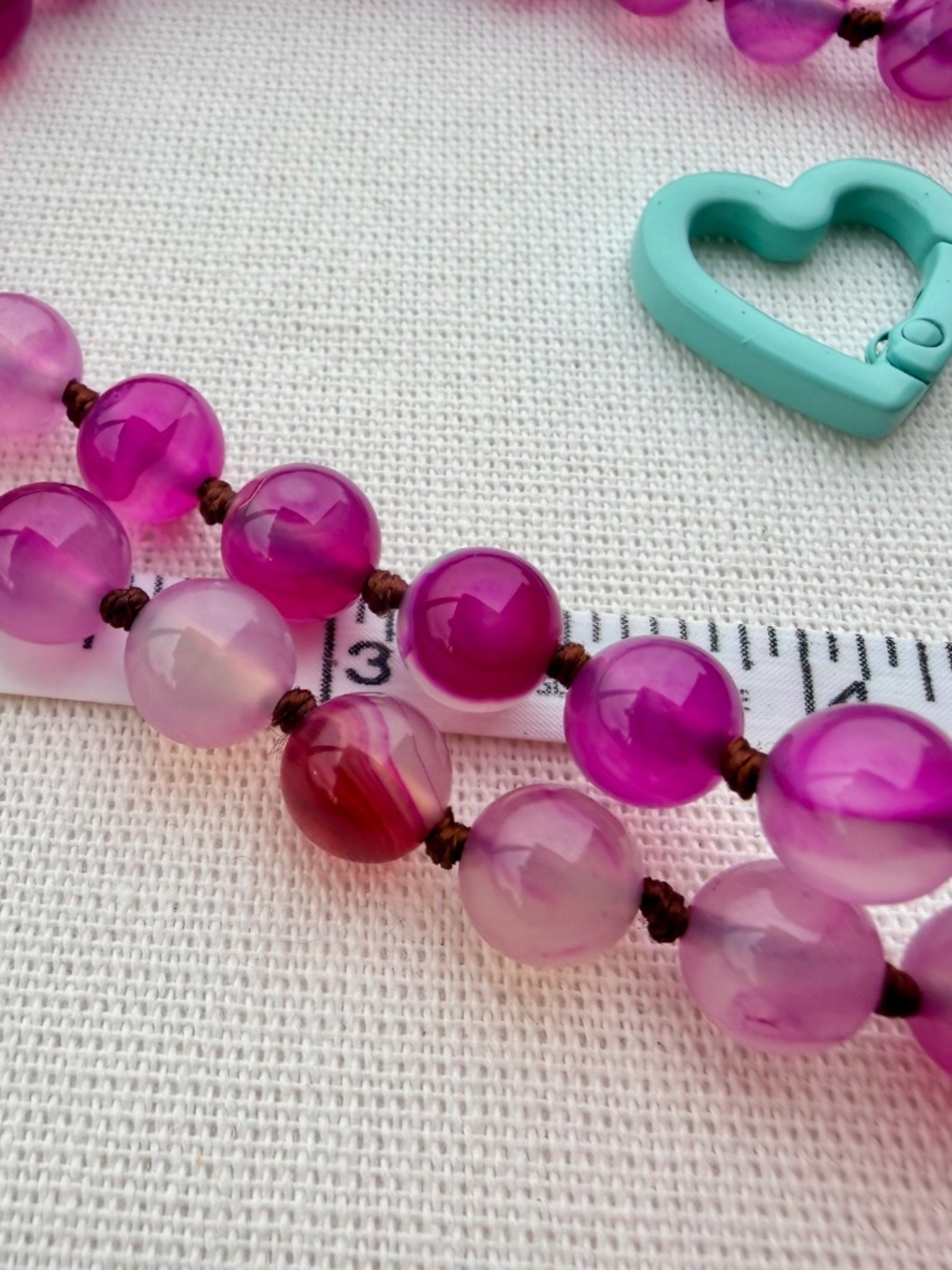 Handmade Faceted Natural Bead Necklace